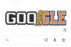 馬刺vs尼克斯！谷歌首頁logo已經(jīng)更新為NBA總決賽主題設(shè)計配圖