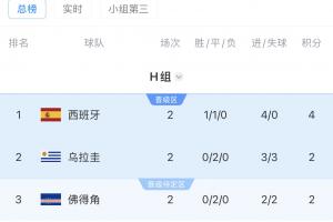 南美6隊(duì)進(jìn)世界杯正賽：4隊(duì)出線！巴拉圭待定，烏拉圭明日vs西班牙配圖