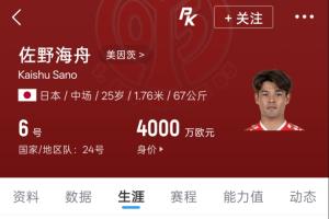 4000萬歐日本身價(jià)王!25歲佐野海舟一條龍破門幫助日本領(lǐng)先巴西配圖