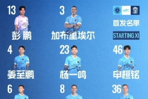 ??深圳新鵬城主戰(zhàn)青島西海岸首發(fā)陣容出爐！配圖