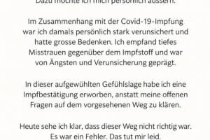 扎卡確認偽造新冠疫苗接種證明：我對疫苗很不信任，我錯了配圖